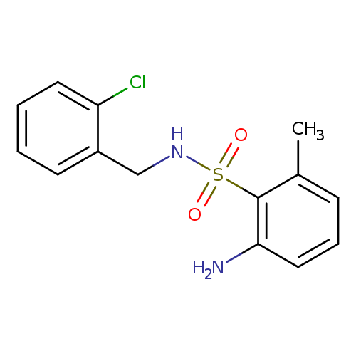 2-amino-N-[(2-chlorophenyl)methyl]-6-methylbenzene-1-sulfonamide