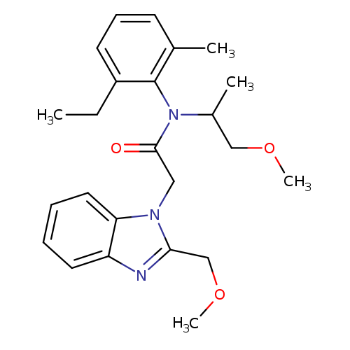 N-(2-ethyl-6-methylphenyl)-2-[2-(methoxymethyl)-1H-1,3-benzodiazol-1-yl]-N-(1-methoxypropan-2-yl)acetamide