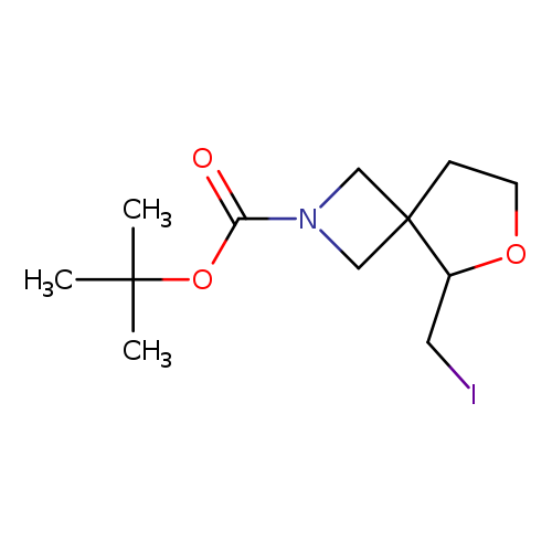 tert-butyl 5-(iodomethyl)-6-oxa-2-azaspiro[3.4]octane-2-carboxylate