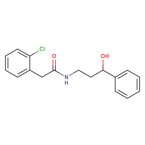2-(2-chlorophenyl)-N-(3-hydroxy-3-phenylpropyl)acetamide