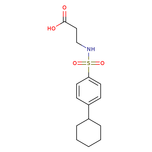 3-(4-cyclohexylbenzenesulfonamido)propanoic acid