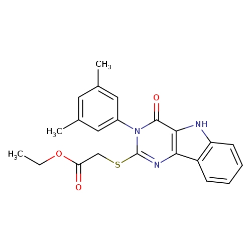 ethyl 2-{[3-(3,5-dimethylphenyl)-4-oxo-3H,4H,5H-pyrimido[5,4-b]indol-2-yl]sulfanyl}acetate