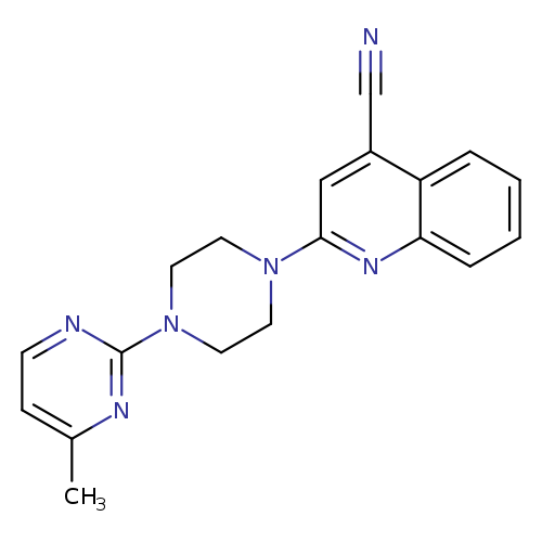 2-[4-(4-methylpyrimidin-2-yl)piperazin-1-yl]quinoline-4-carbonitrile