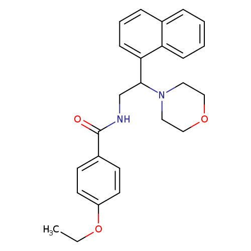 4-ethoxy-N-[2-(morpholin-4-yl)-2-(naphthalen-1-yl)ethyl]benzamide