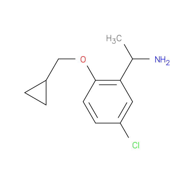 1-(5-Chloro-2-cyclopropylmethoxy-phenyl)-ethylamine