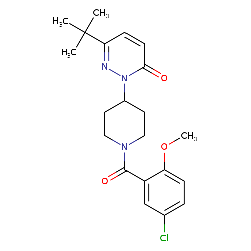 6-tert-butyl-2-[1-(5-chloro-2-methoxybenzoyl)piperidin-4-yl]-2,3-dihydropyridazin-3-one