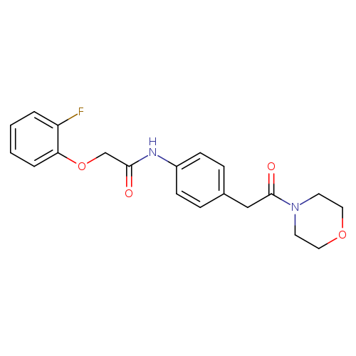 2-(2-fluorophenoxy)-N-{4-[2-(morpholin-4-yl)-2-oxoethyl]phenyl}acetamide