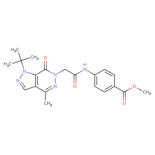 methyl 4-(2-{1-tert-butyl-4-methyl-7-oxo-1H,6H,7H-pyrazolo[3,4-d]pyridazin-6-yl}acetamido)benzoate