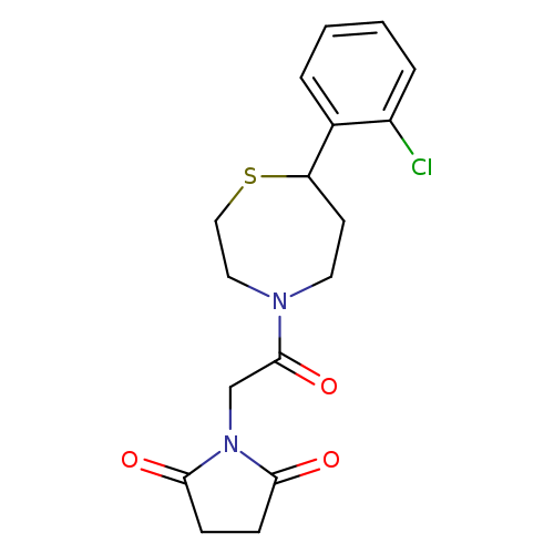 1-{2-[7-(2-chlorophenyl)-1,4-thiazepan-4-yl]-2-oxoethyl}pyrrolidine-2,5-dione