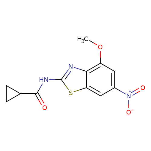 N-(4-methoxy-6-nitro-1,3-benzothiazol-2-yl)cyclopropanecarboxamide