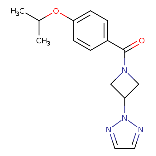 2-{1-[4-(propan-2-yloxy)benzoyl]azetidin-3-yl}-2H-1,2,3-triazole