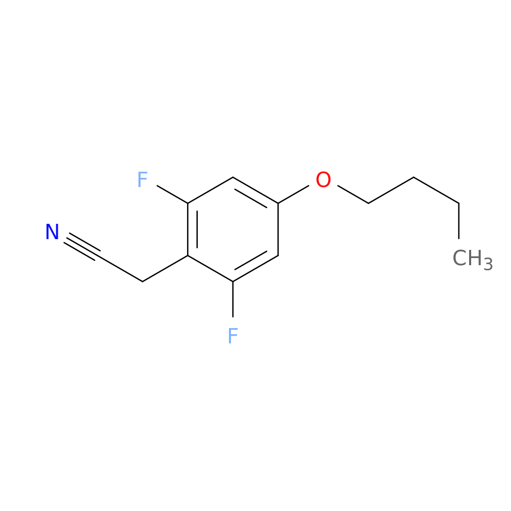 4-Butoxy-2,6-difluorophenylacetonitrile
