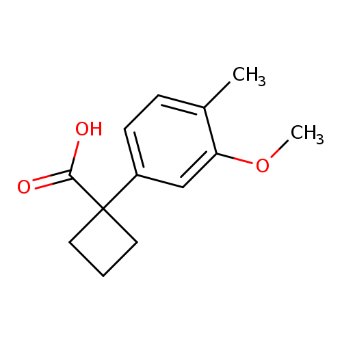 1-(3-methoxy-4-methylphenyl)cyclobutane-1-carboxylic acid