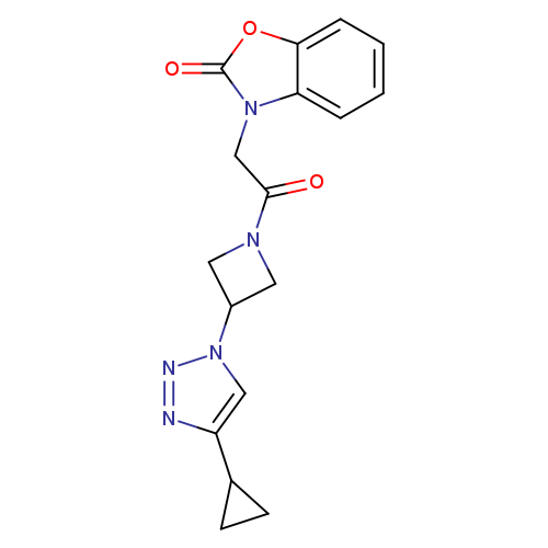 3-{2-[3-(4-cyclopropyl-1H-1,2,3-triazol-1-yl)azetidin-1-yl]-2-oxoethyl}-2,3-dihydro-1,3-benzoxazol-2-one
