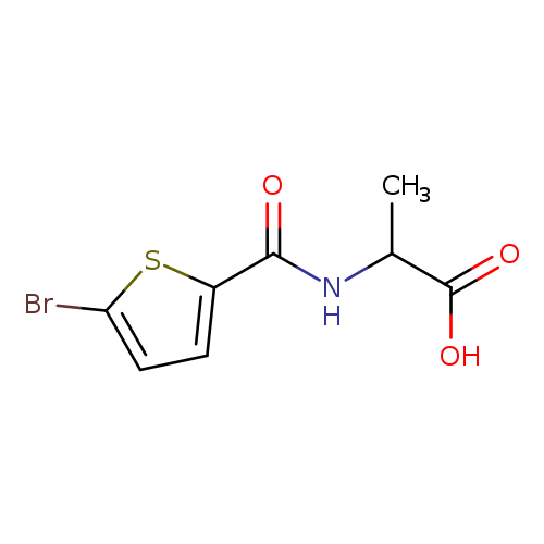 2-[(5-Bromothiophen-2-yl)formamido]propanoic acid