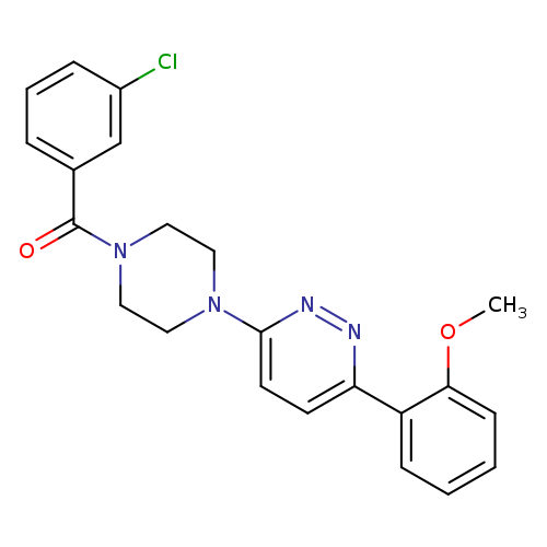3-[4-(3-chlorobenzoyl)piperazin-1-yl]-6-(2-methoxyphenyl)pyridazine