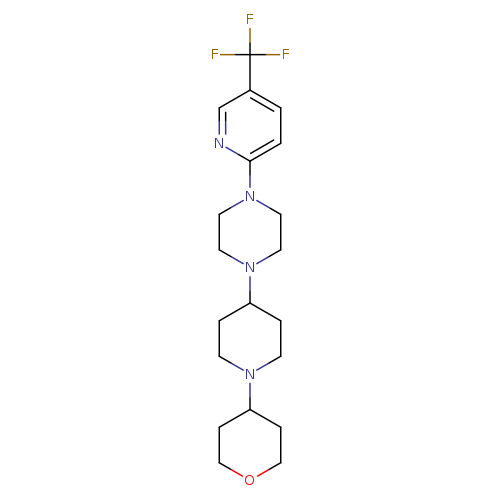 1-[1-(oxan-4-yl)piperidin-4-yl]-4-[5-(trifluoromethyl)pyridin-2-yl]piperazine