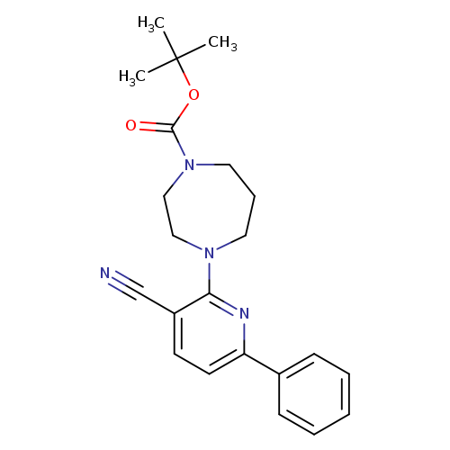 tert-butyl 4-(3-cyano-6-phenylpyridin-2-yl)-1,4-diazepane-1-carboxylate