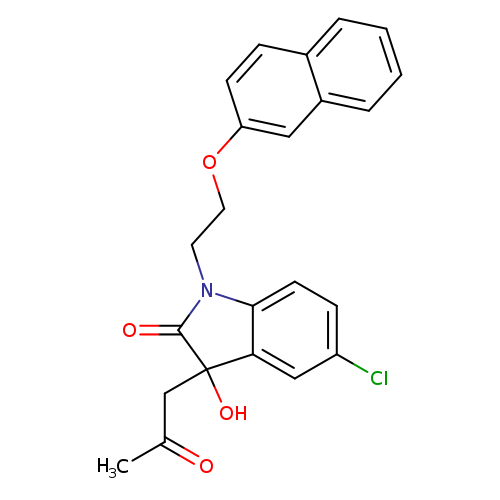 5-chloro-3-hydroxy-1-[2-(naphthalen-2-yloxy)ethyl]-3-(2-oxopropyl)-2,3-dihydro-1H-indol-2-one