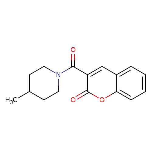 3-[(4-methyl-1-piperidinyl)carbonyl]-2H-chromen-2-one
