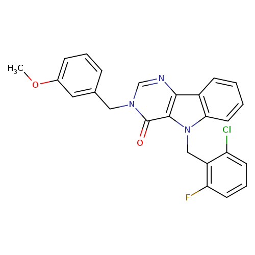 5-[(2-chloro-6-fluorophenyl)methyl]-3-[(3-methoxyphenyl)methyl]-3H,4H,5H-pyrimido[5,4-b]indol-4-one