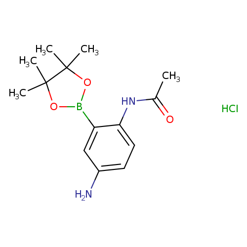 2-Acetamido-5-aminophenylboronic acid, pinacol ester, HCl