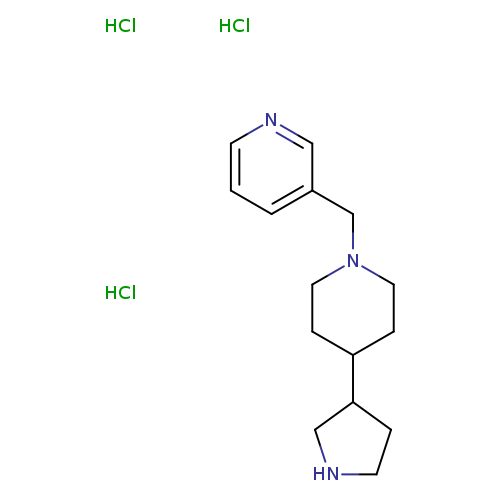 3-{[4-(pyrrolidin-3-yl)piperidin-1-yl]methyl}pyridinetrihydrochloride