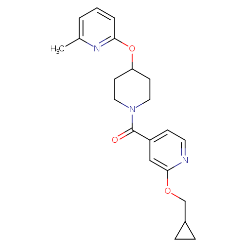 2-(cyclopropylmethoxy)-4-{4-[(6-methylpyridin-2-yl)oxy]piperidine-1-carbonyl}pyridine