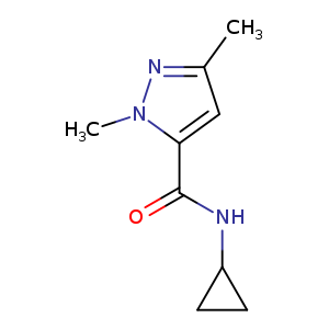 N-cyclopropyl-1,3-dimethyl-1H-pyrazole-5-carboxamide