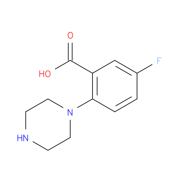 5-Fluoro-2-piperazinobenzoic Acid