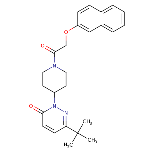 6-tert-butyl-2-{1-[2-(naphthalen-2-yloxy)acetyl]piperidin-4-yl}-2,3-dihydropyridazin-3-one