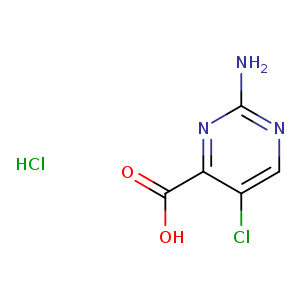 4-Pyrimidinecarboxylic acid, 2-amino-5-chloro-, hydrochloride (1:1)