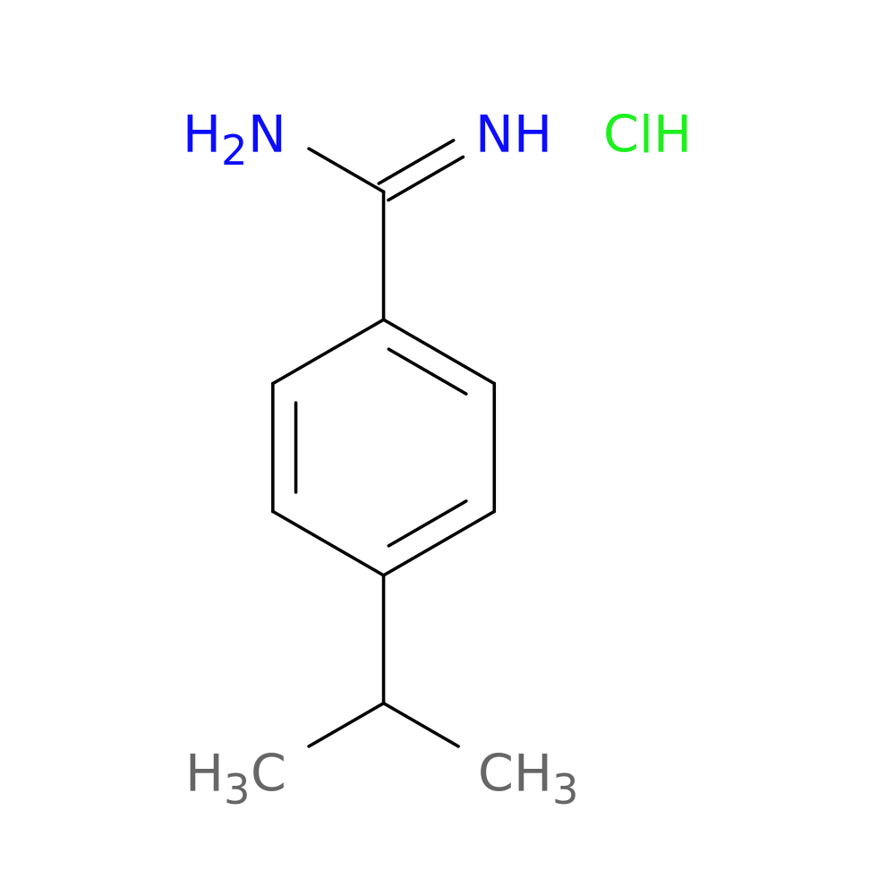4-(propan-2-yl)benzene-1-carboximidamide hydrochloride