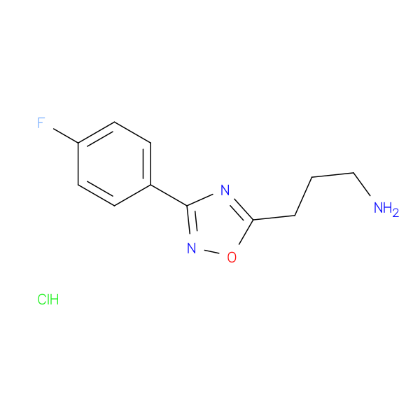 3-[3-(4-fluorophenyl)-1,2,4-oxadiazol-5-yl]propan-1-amine hydrochloride