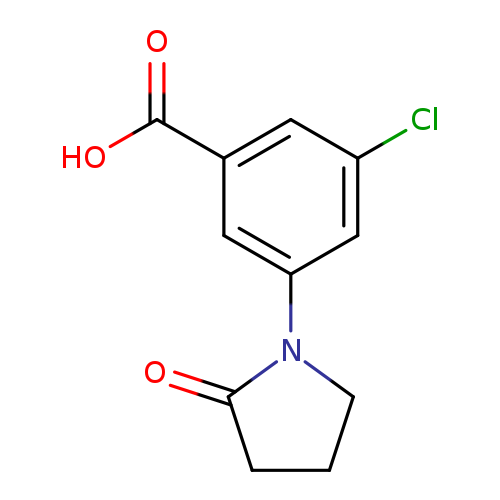 3-chloro-5-(2-oxopyrrolidin-1-yl)benzoic acid