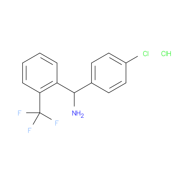 (4-chlorophenyl)[2-(trifluoromethyl)phenyl]methanamine hydrochloride