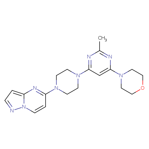 4-[2-methyl-6-(4-{pyrazolo[1,5-a]pyrimidin-5-yl}piperazin-1-yl)pyrimidin-4-yl]morpholine