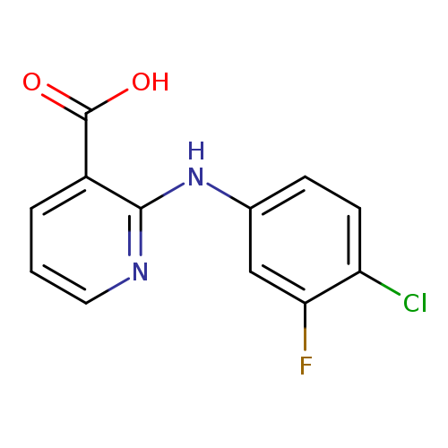 2-[(4-chloro-3-fluorophenyl)amino]pyridine-3-carboxylic acid
