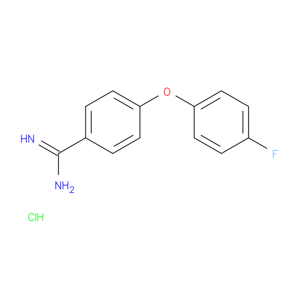 4-(4-fluorophenoxy)benzene-1-carboximidamide hydrochloride