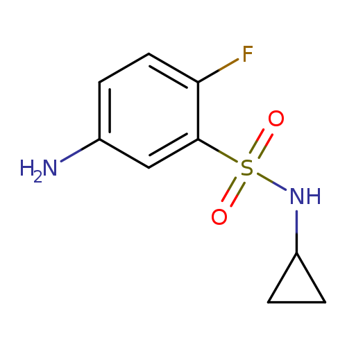 5-amino-N-cyclopropyl-2-fluorobenzene-1-sulfonamide