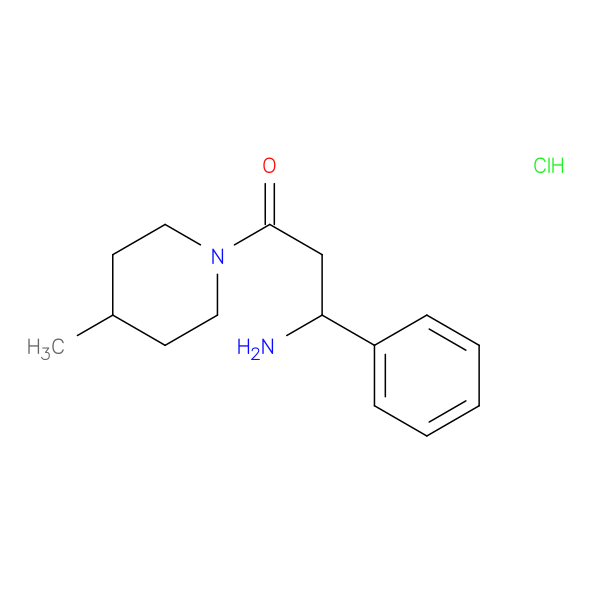 3-amino-1-(4-methylpiperidin-1-yl)-3-phenylpropan-1-one hydrochloride