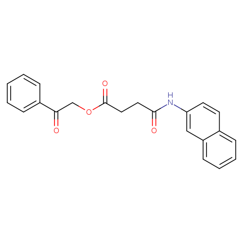 2-oxo-2-phenylethyl 3-[(naphthalen-2-yl)carbamoyl]propanoate