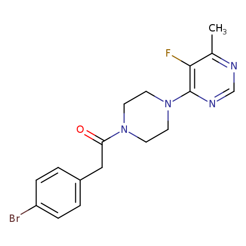 2-(4-bromophenyl)-1-[4-(5-fluoro-6-methylpyrimidin-4-yl)piperazin-1-yl]ethan-1-one