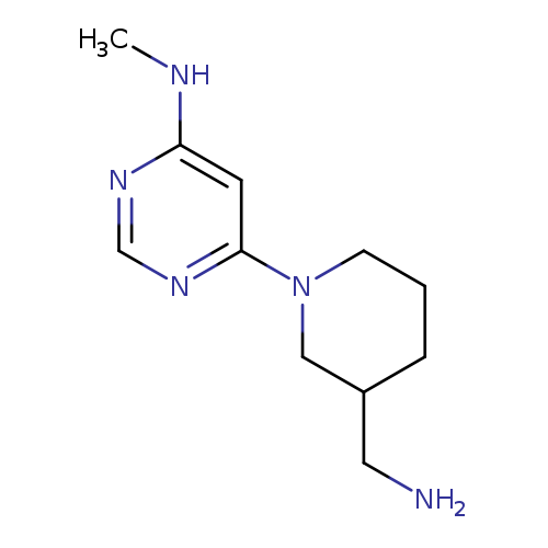 6-[3-(aminomethyl)piperidin-1-yl]-N-methylpyrimidin-4-amine