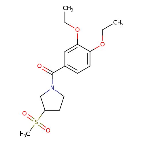 1-(3,4-diethoxybenzoyl)-3-methanesulfonylpyrrolidine