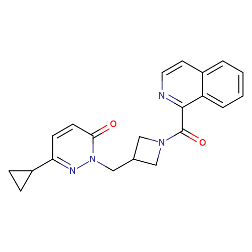 6-cyclopropyl-2-{[1-(isoquinoline-1-carbonyl)azetidin-3-yl]methyl}-2,3-dihydropyridazin-3-one