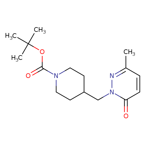 tert-butyl 4-[(3-methyl-6-oxo-1,6-dihydropyridazin-1-yl)methyl]piperidine-1-carboxylate