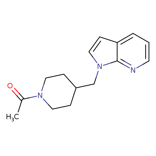 1-[4-({1H-pyrrolo[2,3-b]pyridin-1-yl}methyl)piperidin-1-yl]ethan-1-one
