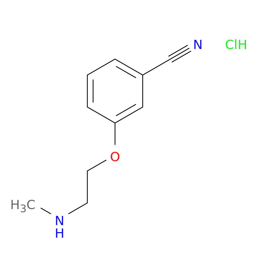 3-[2-(methylamino)ethoxy]benzonitrile hydrochloride