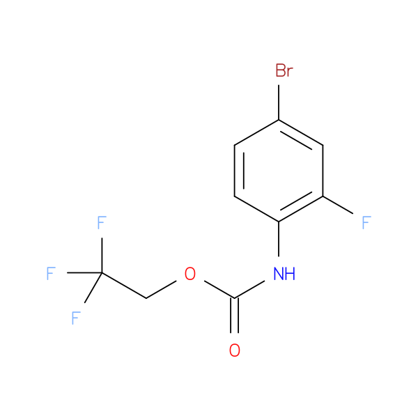 2,2,2-trifluoroethyl N-(4-bromo-2-fluorophenyl)carbamate